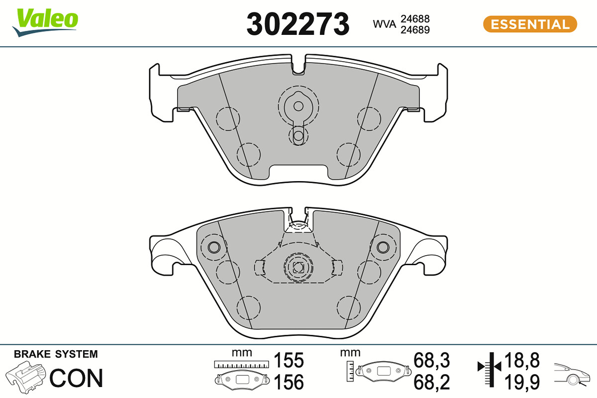 BRAKE PADS FIRST BMW 5 SERIE 09.11 06.13